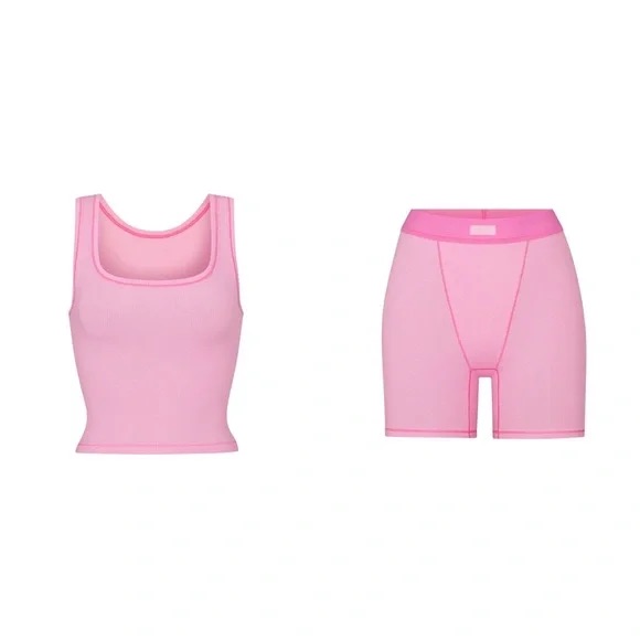 Skims Pink Women's Pajama Set